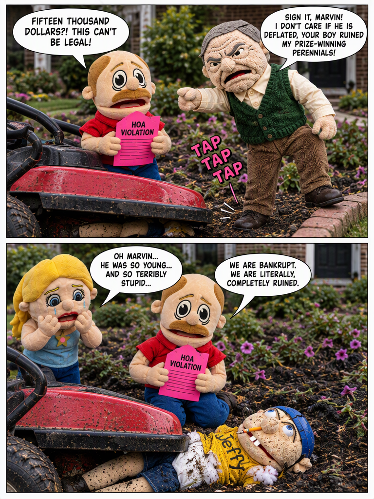 The Ultimate Lawn Mower Casualty (page 3 of 4)
