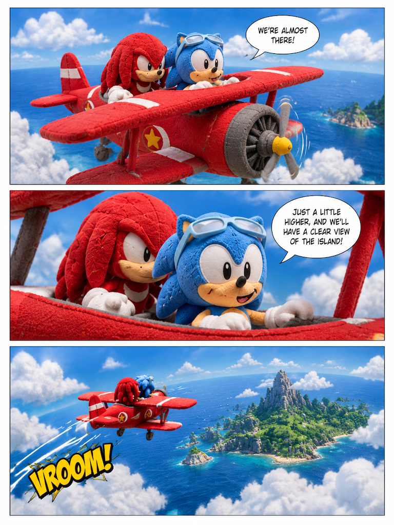 SONIC THE HEDGEHOG ADVENTURES issue 11# airborne to Emerald Town (page 2 of 4)