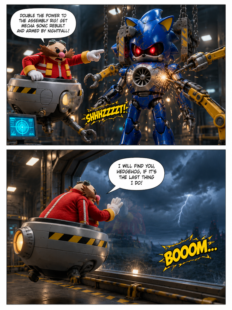 SONIC THE HEDGEHOG ADVENTURES issue 11# airborne to Emerald Town (page 4 of 4)