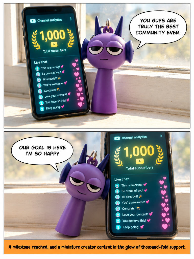 Yes our goal is here 1,000 followers (page 4 of 4)
