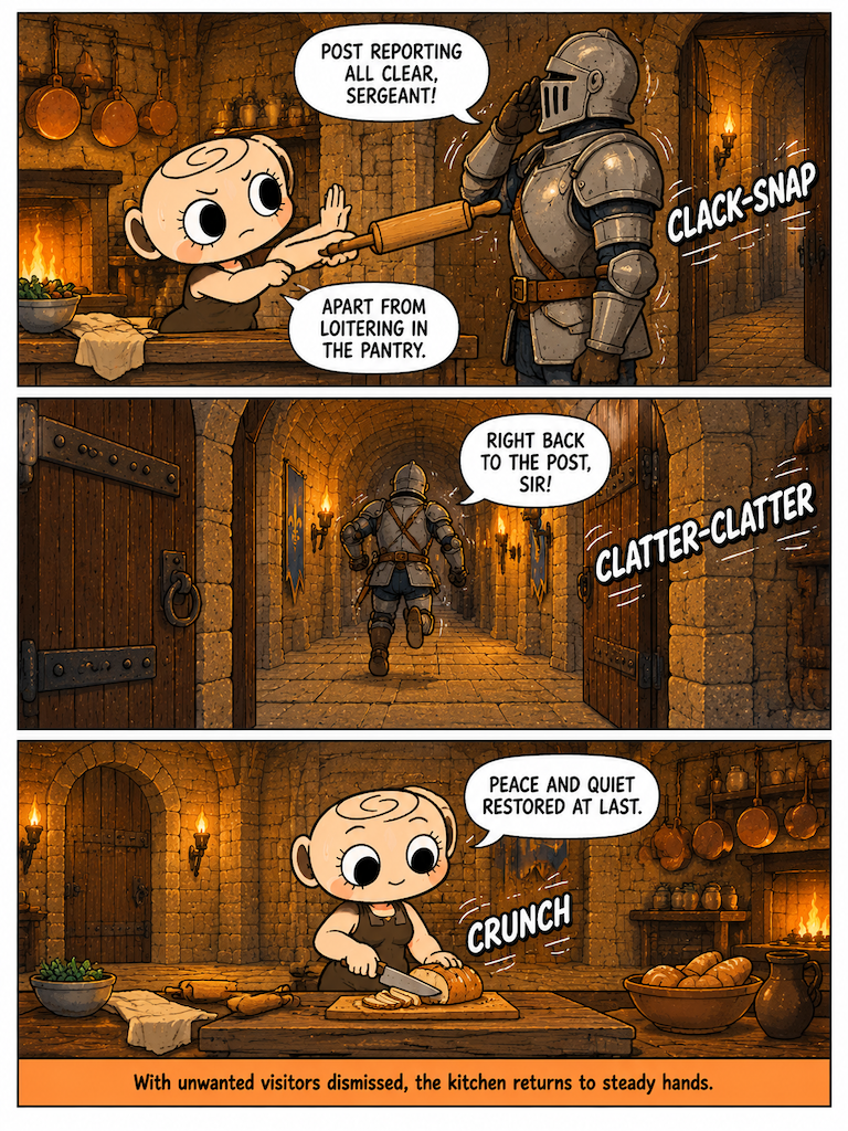 Kitchen Duties and Corridor Rounds (page 4 of 4)