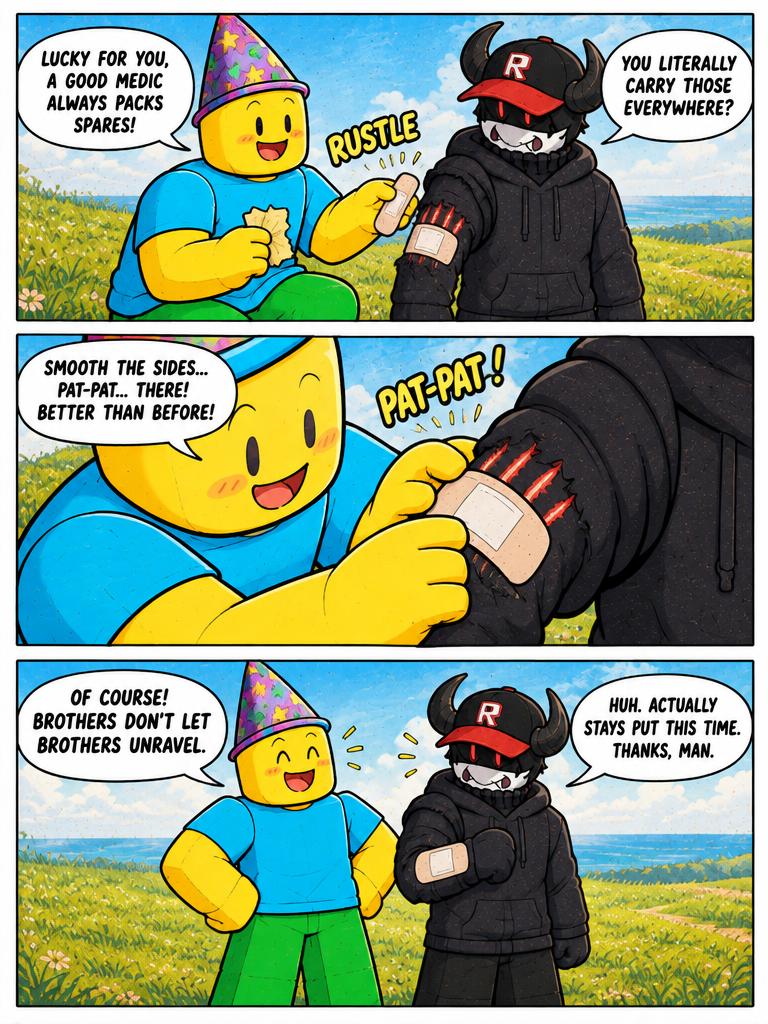 A Fresh Bandage and Bedtime (page 2 of 4)