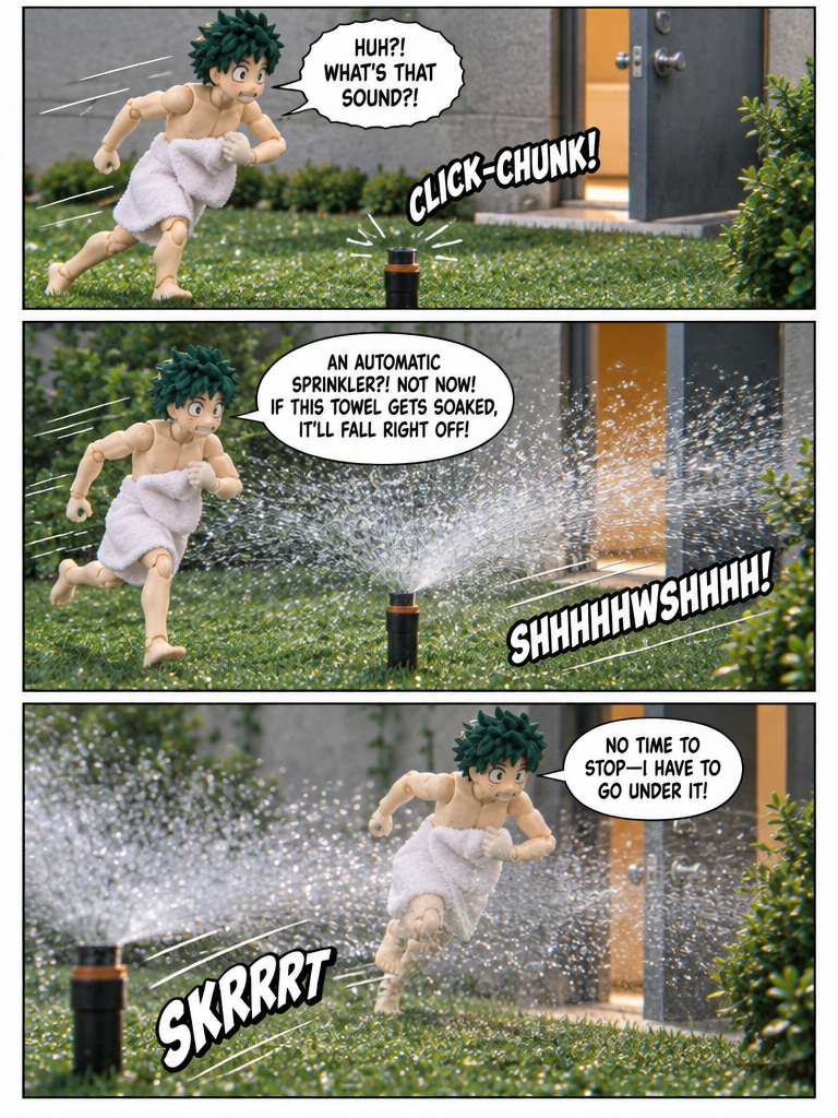 Sprinkler Dash to Safety (page 2 of 4)