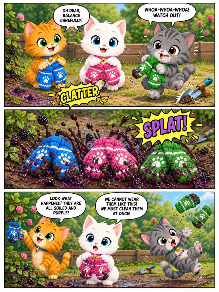The Tale of the Three Little Kittens' Mittens (page 2 of 4)