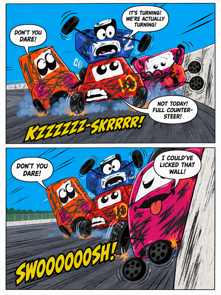 The Four-Car Tangled Finish (page 3 of 4)