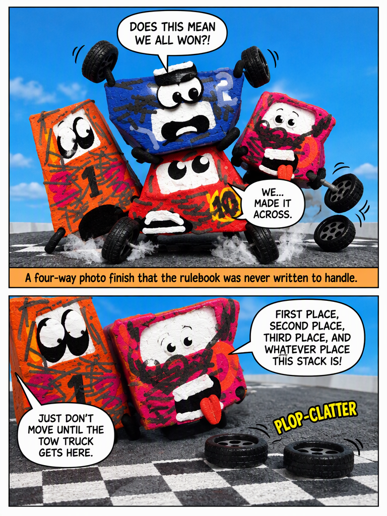 The Four-Car Tangled Finish (page 4 of 4)