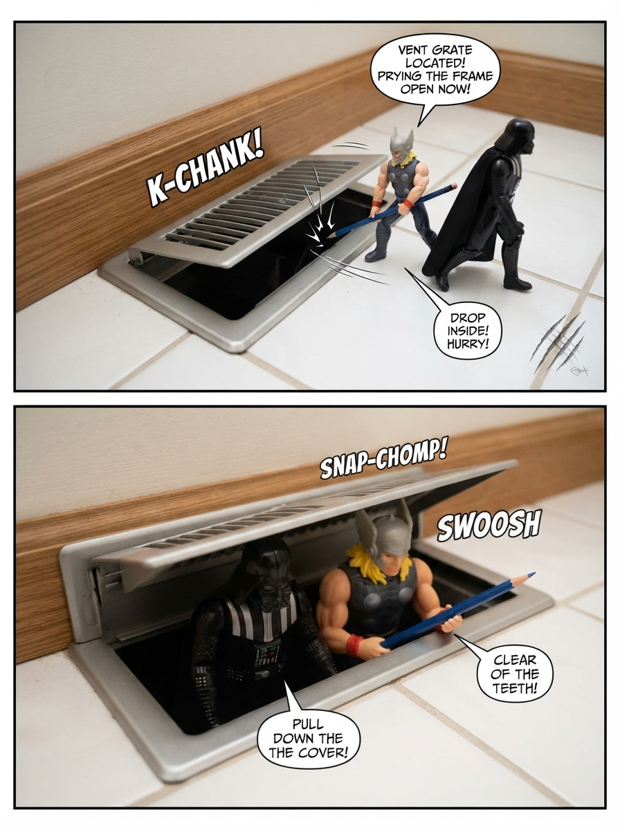 Through the Tiles to the Air Vent (page 3 of 4)