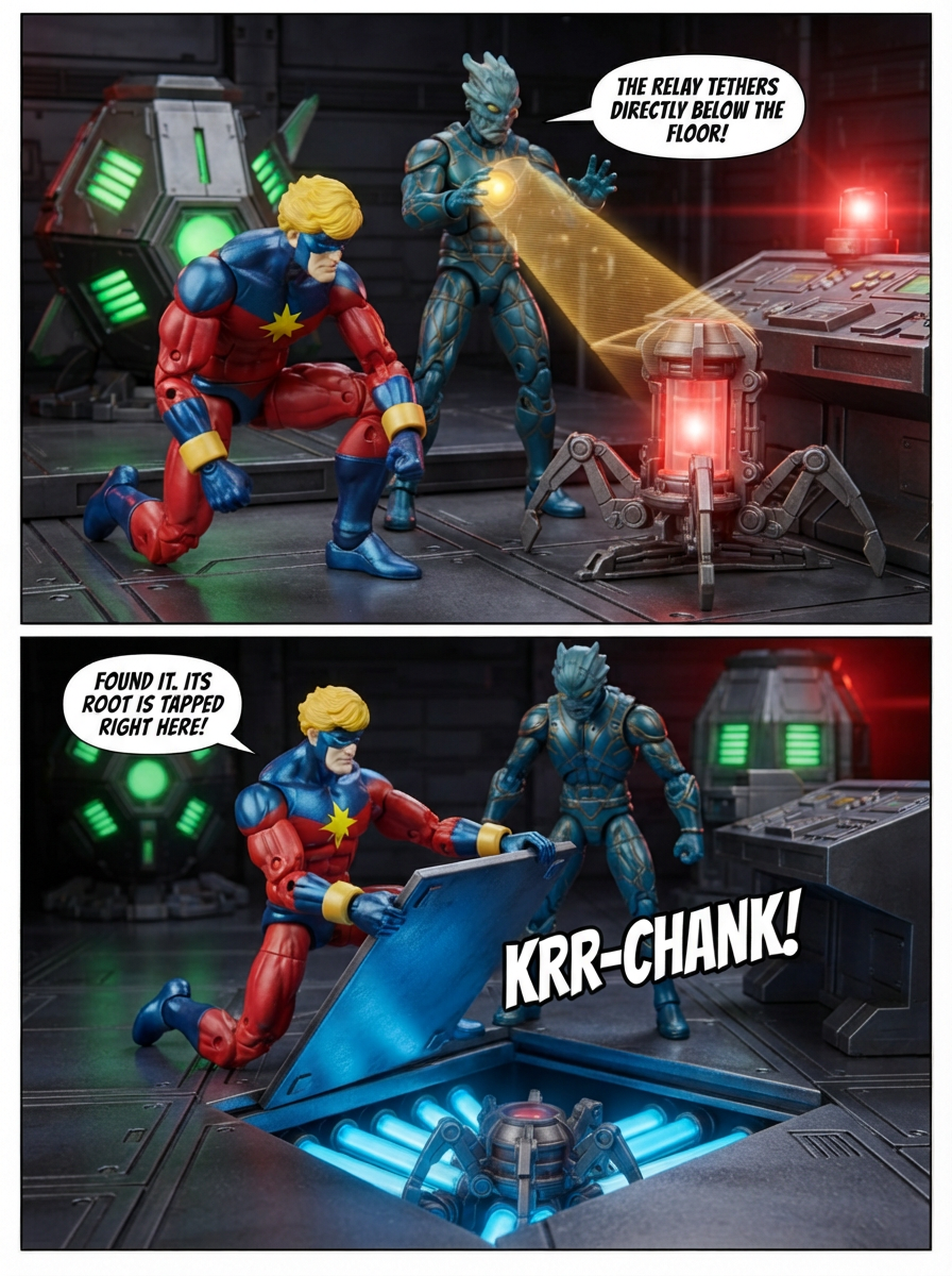 Captain Marvel -  Override Severed - Comic Story ; part 8 (page 2 of 4)