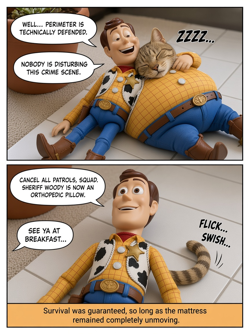 Sheriff Woody: The Feline Cushion (page 4 of 4)