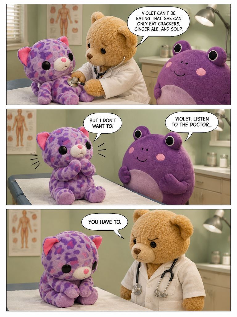Violet's Upset Tummy (page 3 of 4)