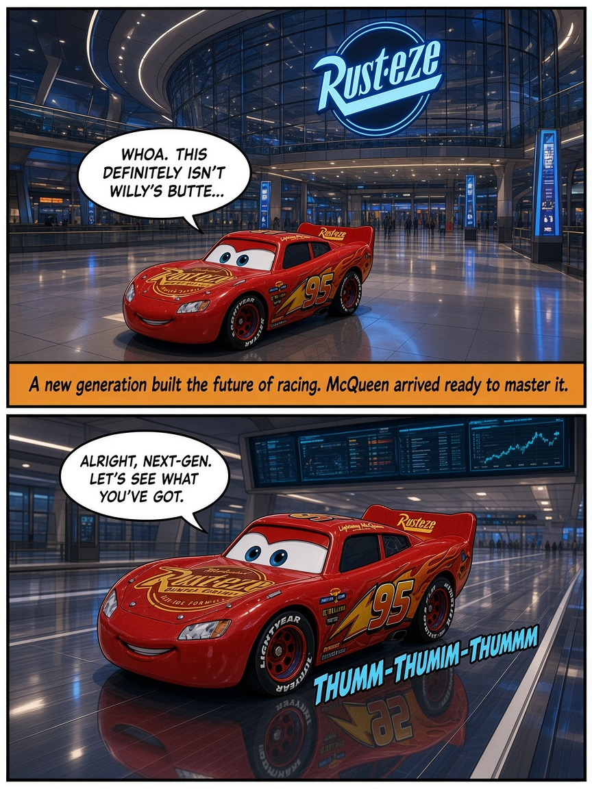 McQueen going to rust-eze racing center (page 4 of 4)