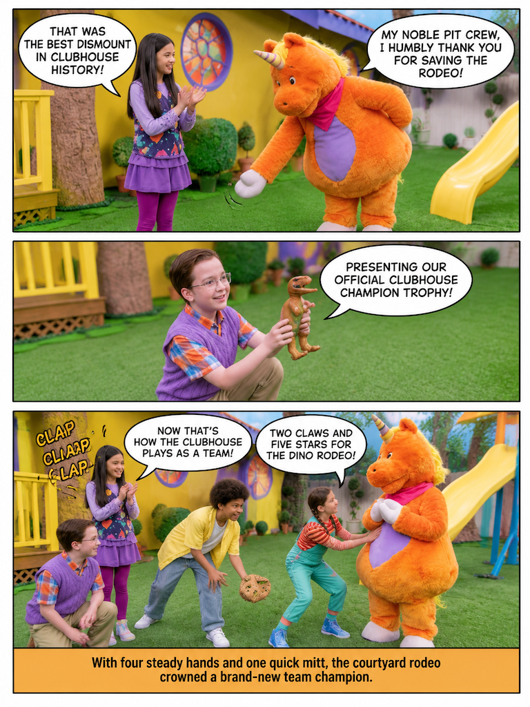 Dinosaur rodeo in the Courtyard (page 4 of 4)