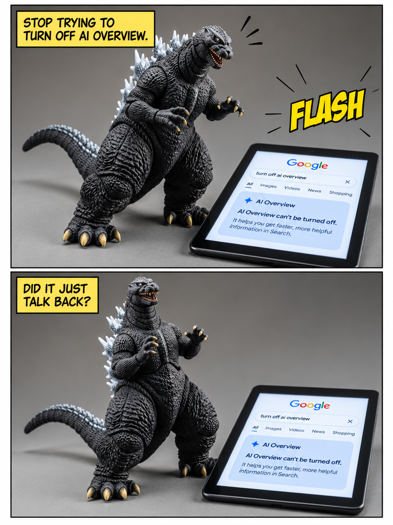 Godzilla Versus the Unswitchable AI Overview (page 3 of 4)