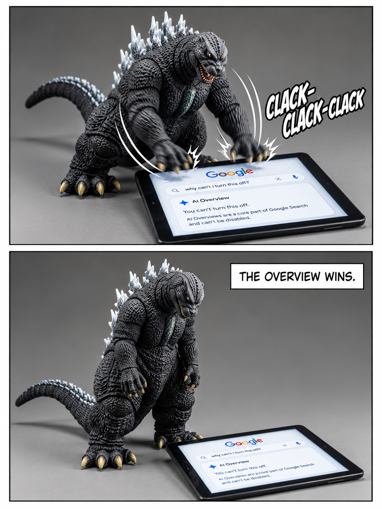 Godzilla Versus the Unswitchable AI Overview (page 4 of 4)
