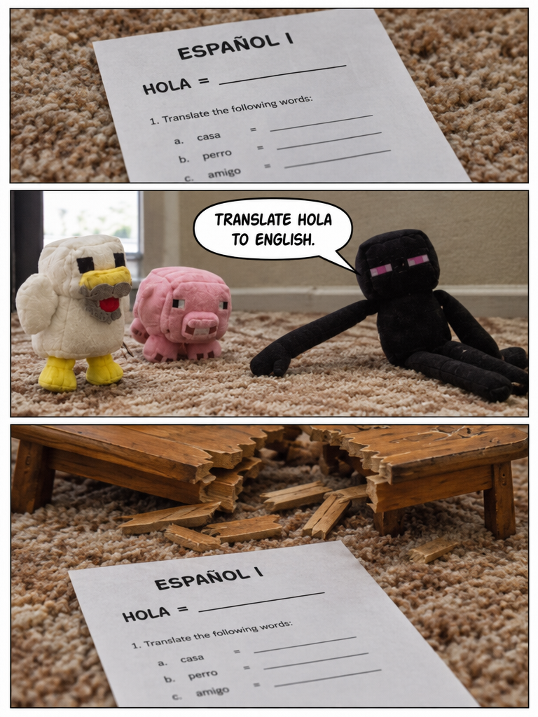 Spanish Class on an Empty Stomach (page 3 of 4)