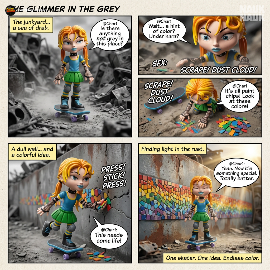 Pam Handler’s junkyard rainbow