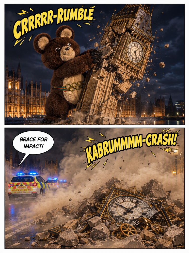 Misha Topples The Clock (page 3 of 4)