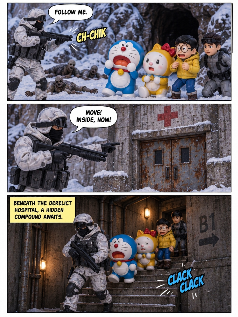 doraemon zombie apocalypse S1 episode 8Hidden Cell (page 2 of 4)