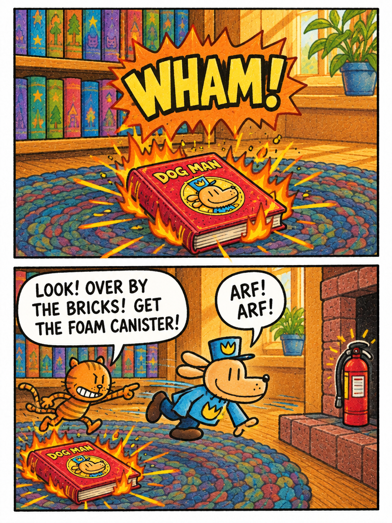 Dog Man: Fire on the Shelf! (page 2 of 4)