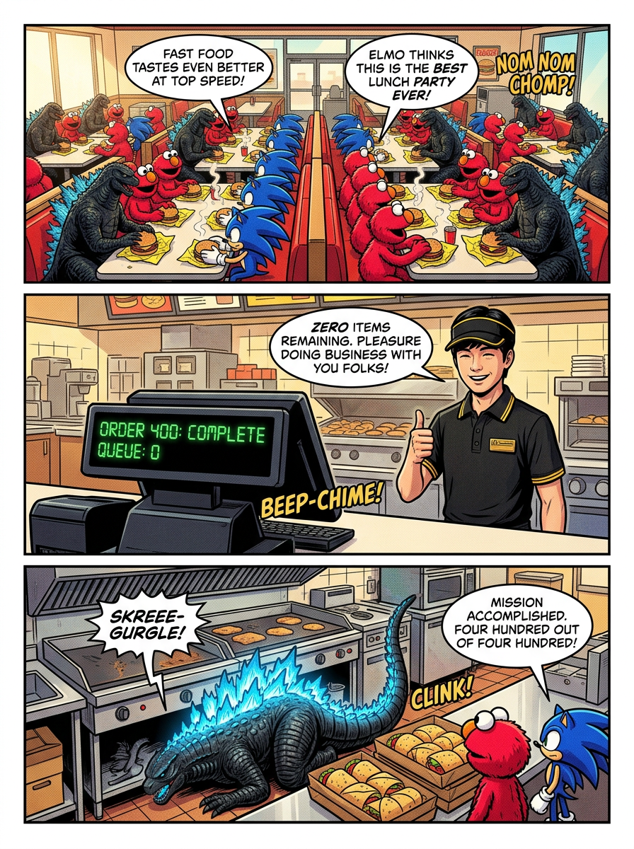 Four Hundred Burgers for the Toy Army (page 4 of 4)