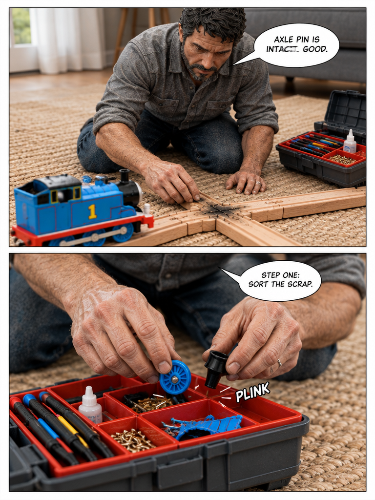 The Dad Repairs The Toys (page 2 of 8)