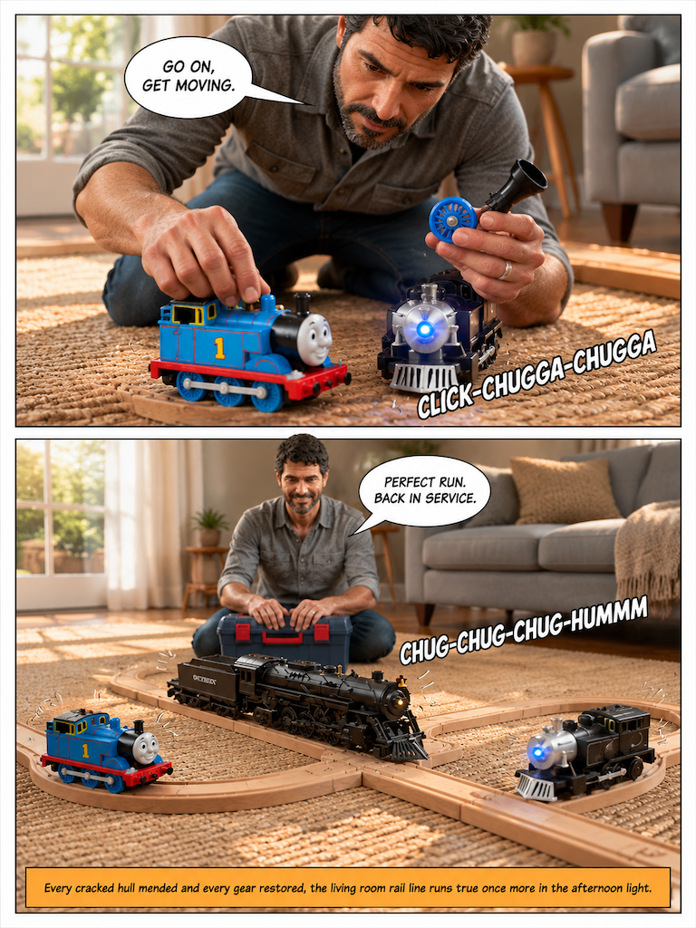 The Dad Repairs The Toys (page 8 of 8)