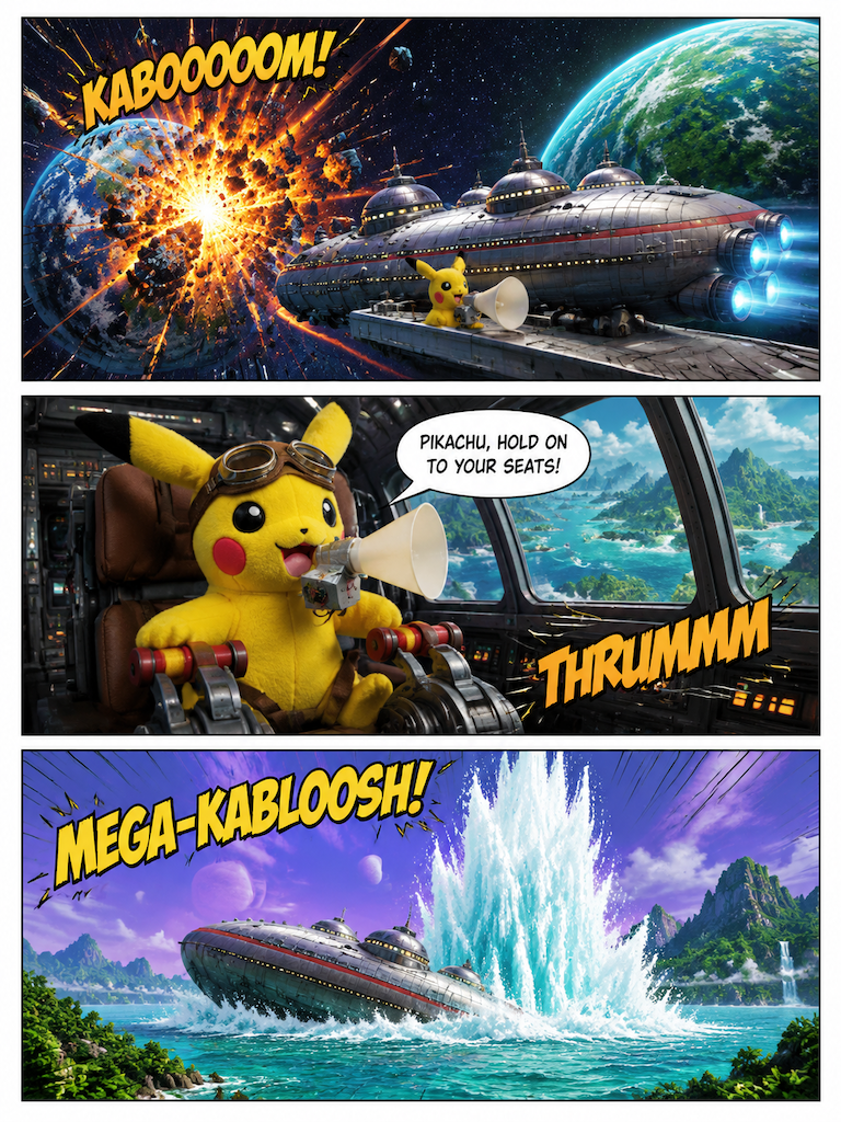 Pikachu's Great Space Splash (page 4 of 12)