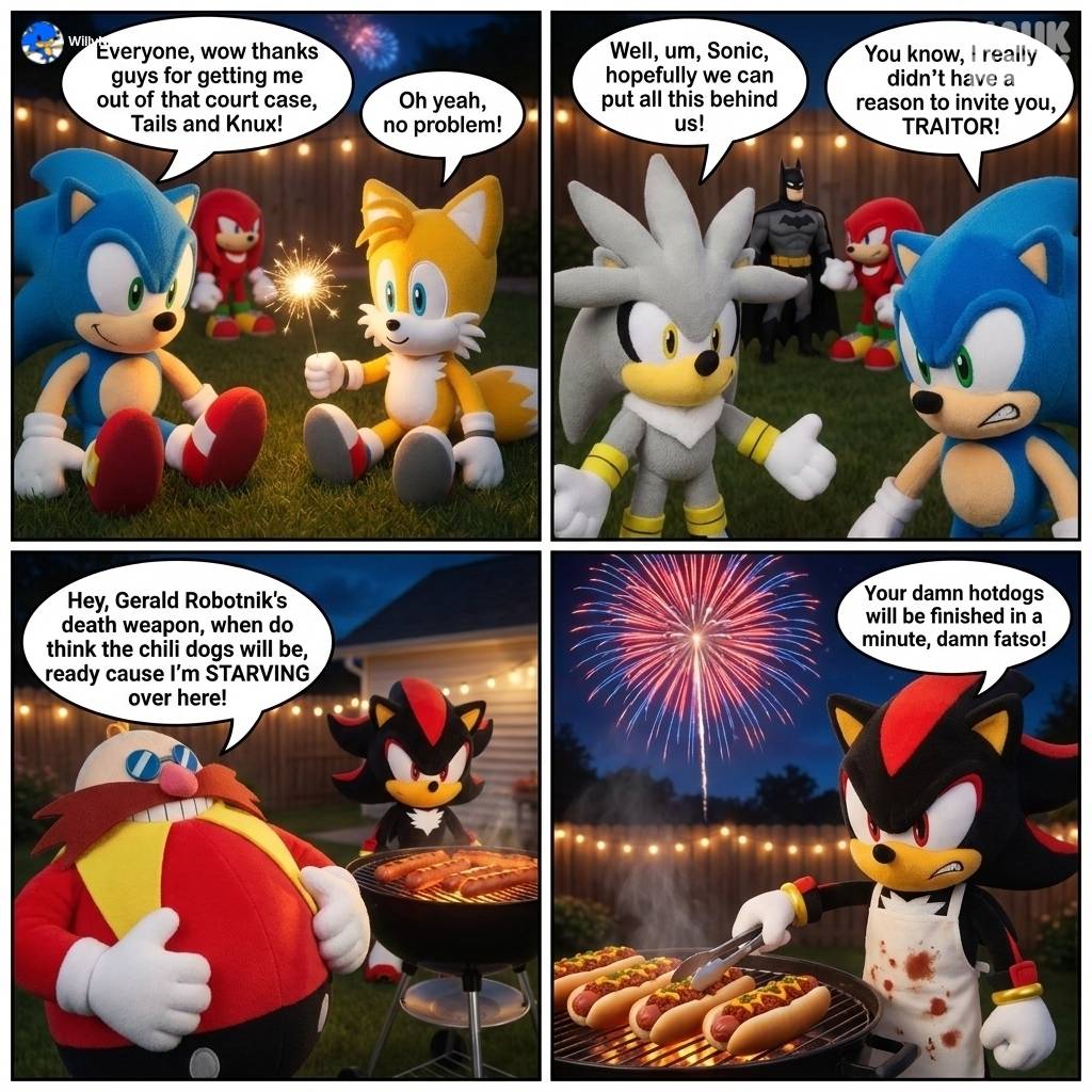 Shadow Gets RAGE BAITED By Eggman During Sonic's 4th of July Cookout!! π
