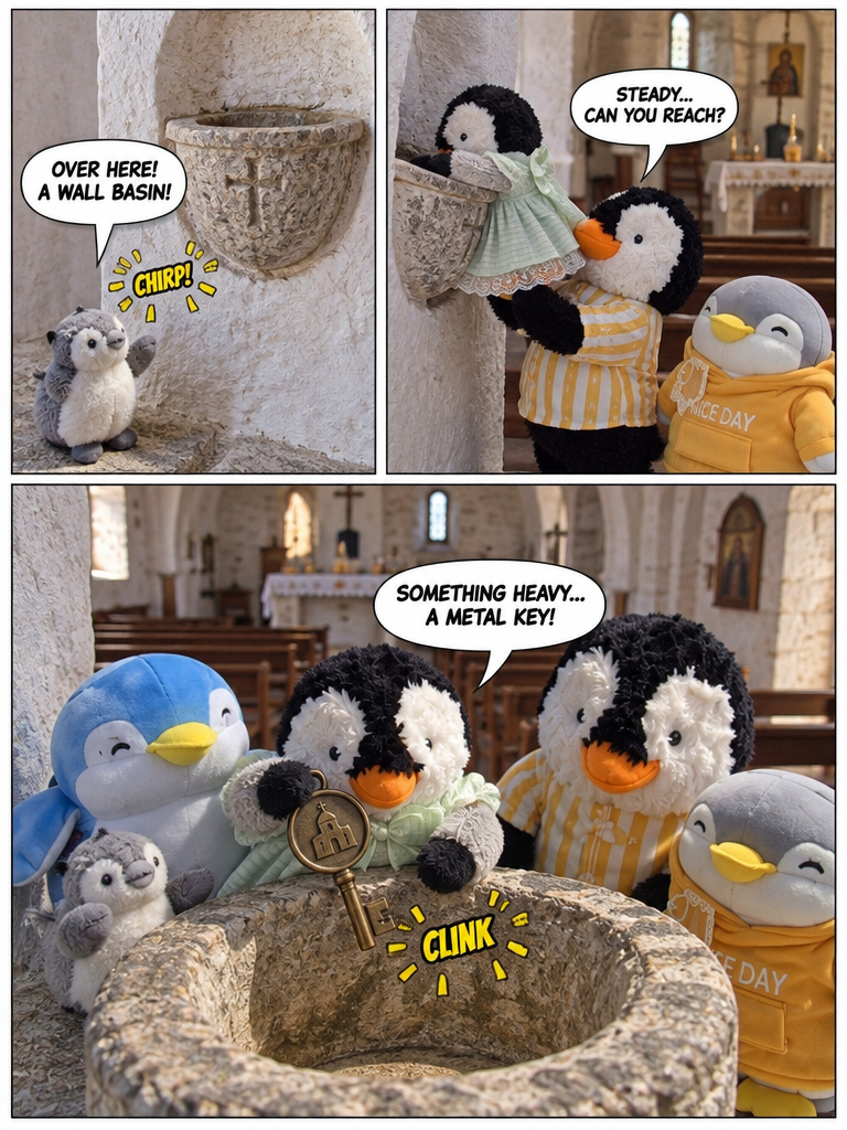 Threw Penguin Siblings: Quest For The Cursed Six Churches - The Clue (page 3 of 4)