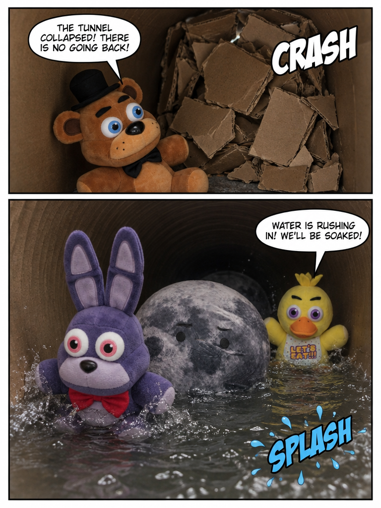 Escape from the Crumbling Shelter (page 3 of 4)