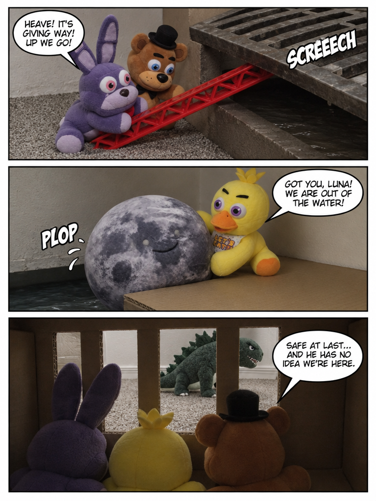Escape from the Crumbling Shelter (page 4 of 4)