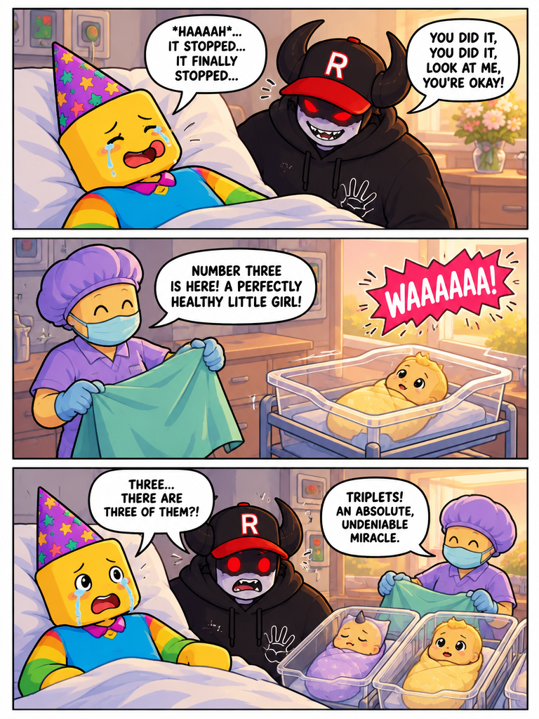 A Sudden Triple Blessing (page 3 of 4)