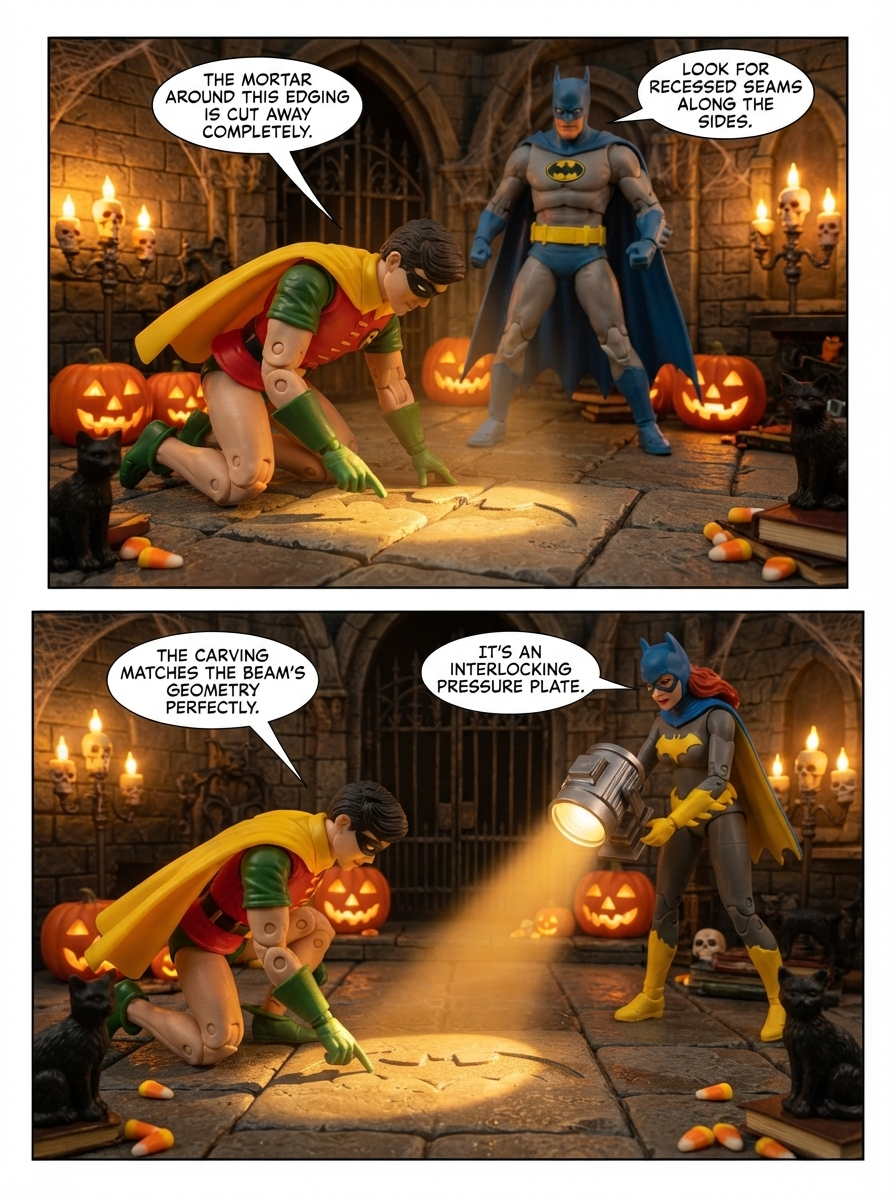 🦇 Bat Family  The Cipher of the Crypt 💬 Comic Story part 4 (page 3 of 8)