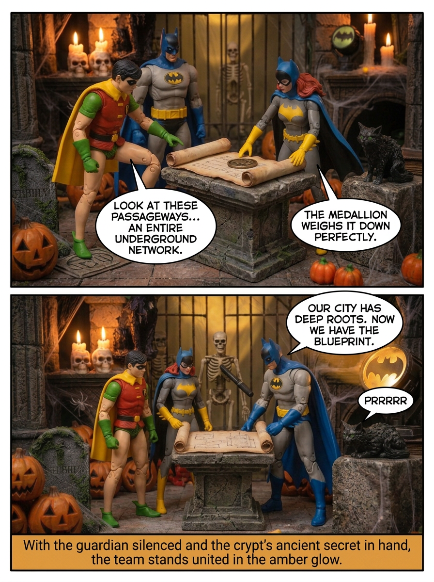🦇 Bat Family  The Cipher of the Crypt 💬 Comic Story part 4 (page 8 of 8)