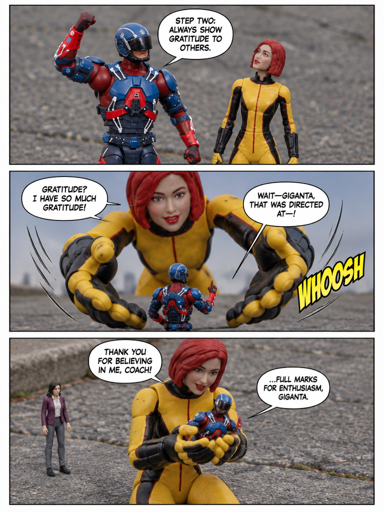 atom and Giganta in Hero Lesson 101: Big Steps (page 4 of 4)