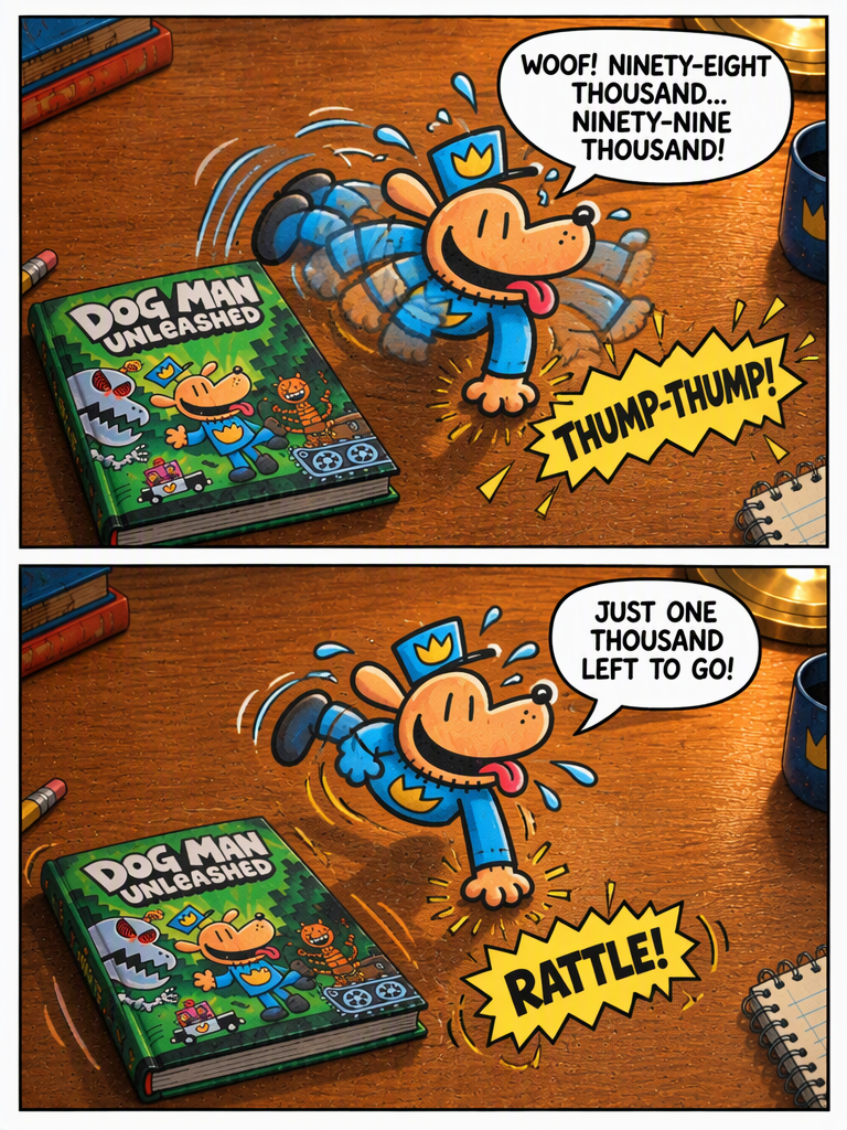 Dog Man's 100,000 Push-Up Challenge (page 2 of 4)