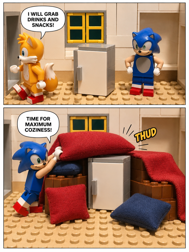 Fort of Blankets and Cold Drinks (page 2 of 4)