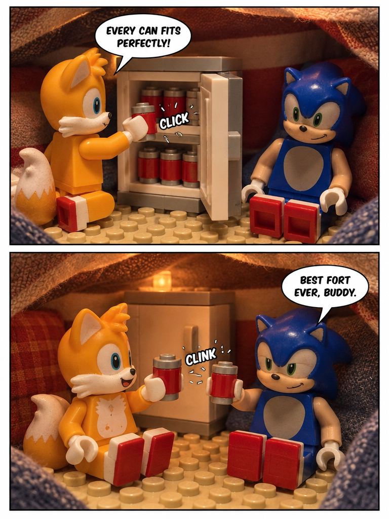 Fort of Blankets and Cold Drinks (page 4 of 4)