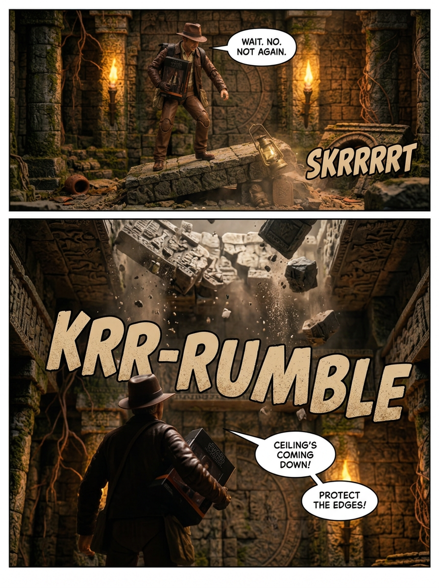 π€ Indy-Han Escape from the Temple of the Black Series π¬ Comic Story part 2 (page 1 of 8)