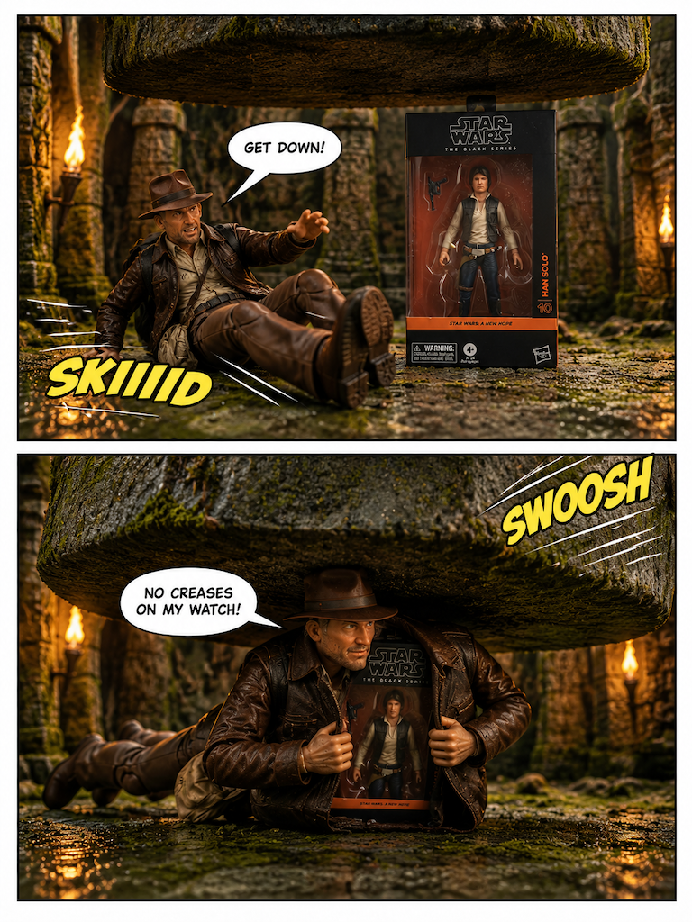 π€ Indy-Han Escape from the Temple of the Black Series π¬ Comic Story part 2 (page 6 of 8)