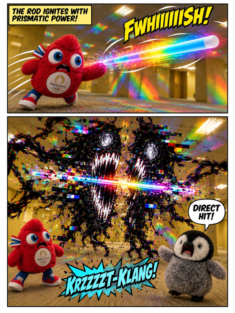 Rainbow Blade in the Endless Corridor of backrooms (page 3 of 4)