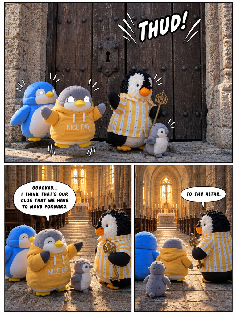 Three Penguin Siblings: The Church of the Burning Sun (page 2 of 4)