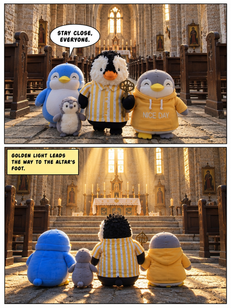 Three Penguin Siblings: The Church of the Burning Sun (page 3 of 4)
