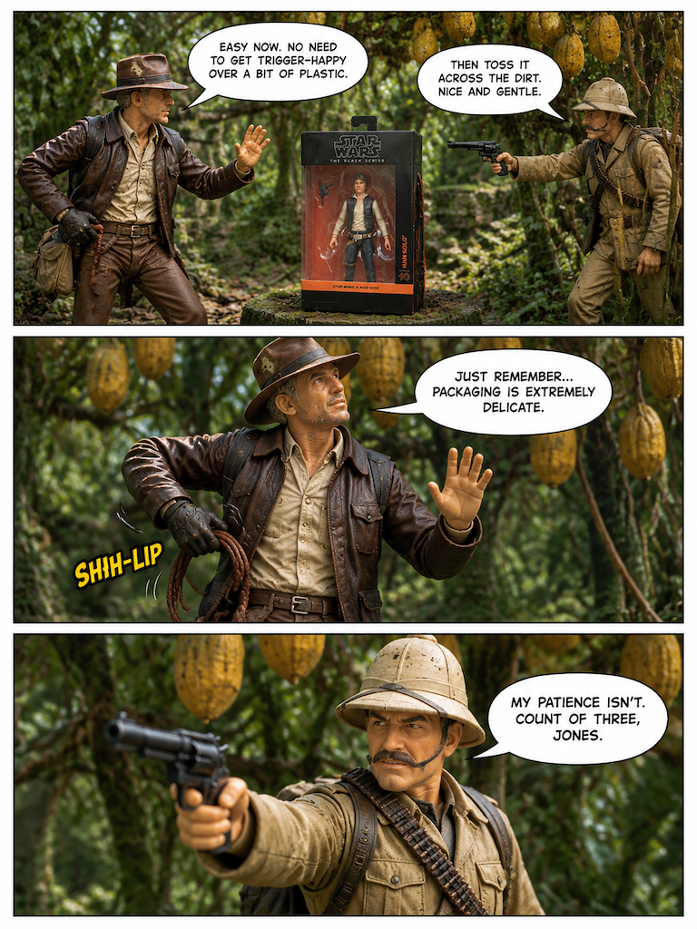 🤠 Indy-Han   Out of the Box and Under Fire 💬 Comic Story part 3 (page 2 of 8)