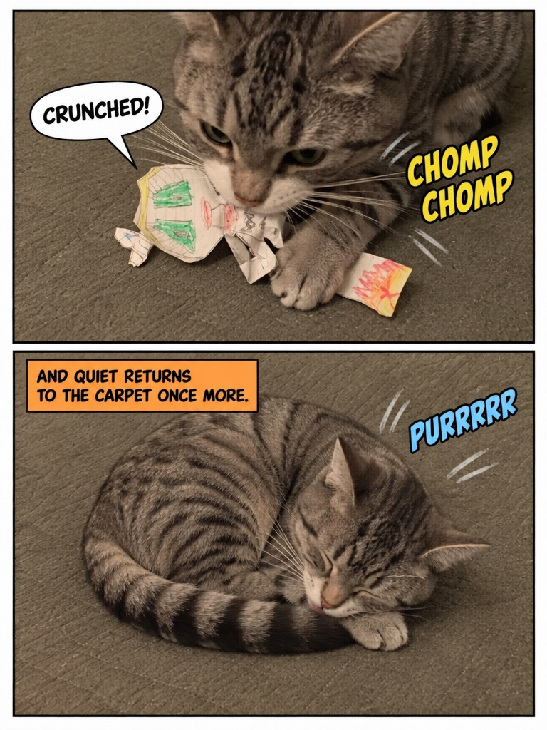 A Cat's Paper Snack (page 4 of 4)