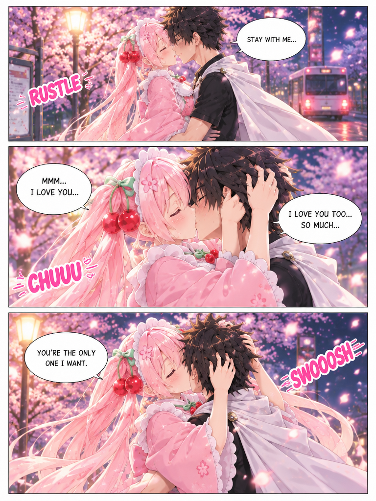 Midnight Sakura Embrace (page 3 of 8)