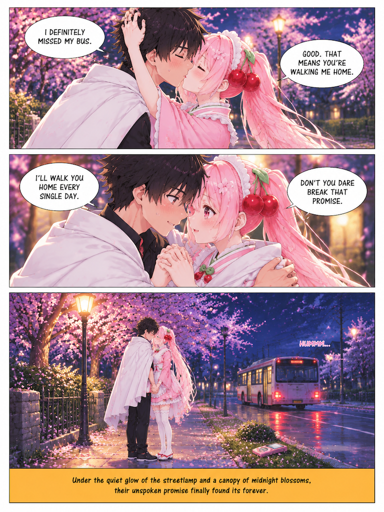 Midnight Sakura Embrace (page 4 of 8)