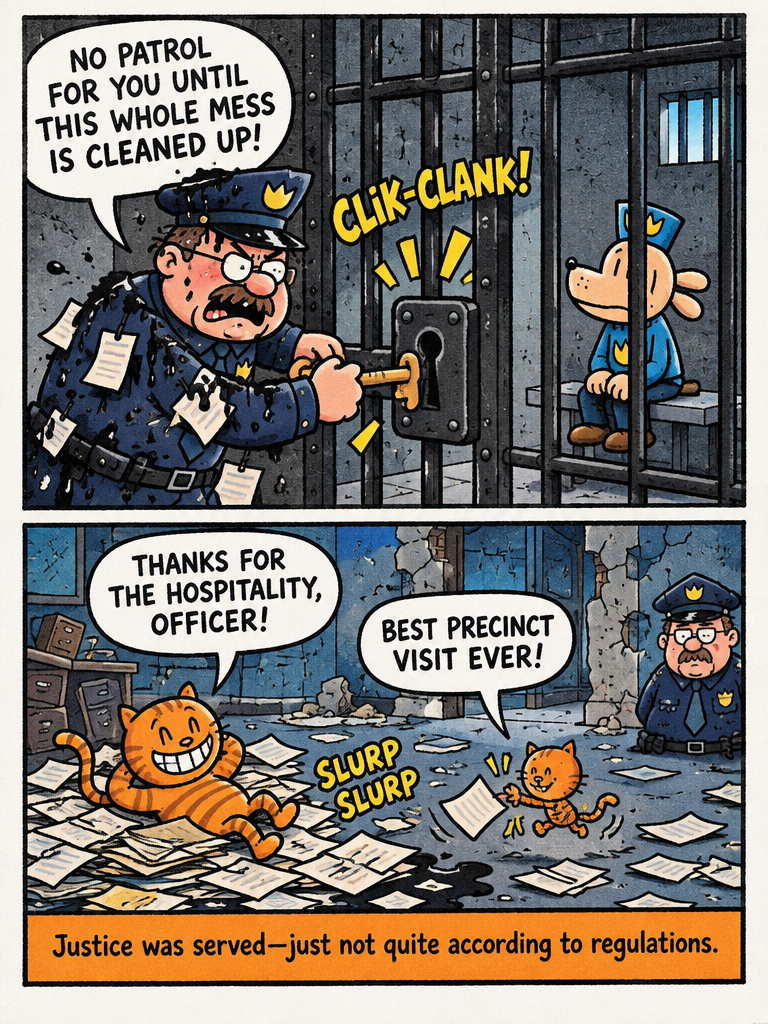 Bungled Booking at Precinct One (page 4 of 4)