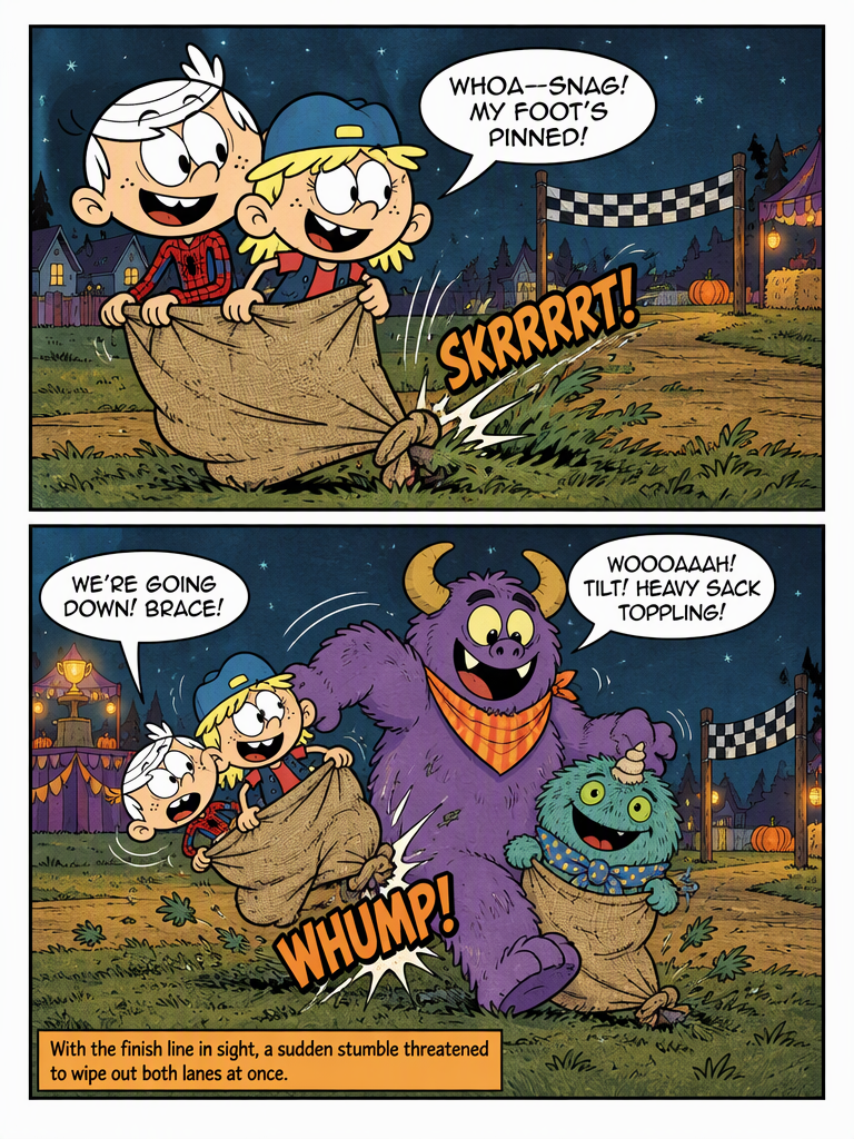 The Monster Sack Race Showdown (page 2 of 4)