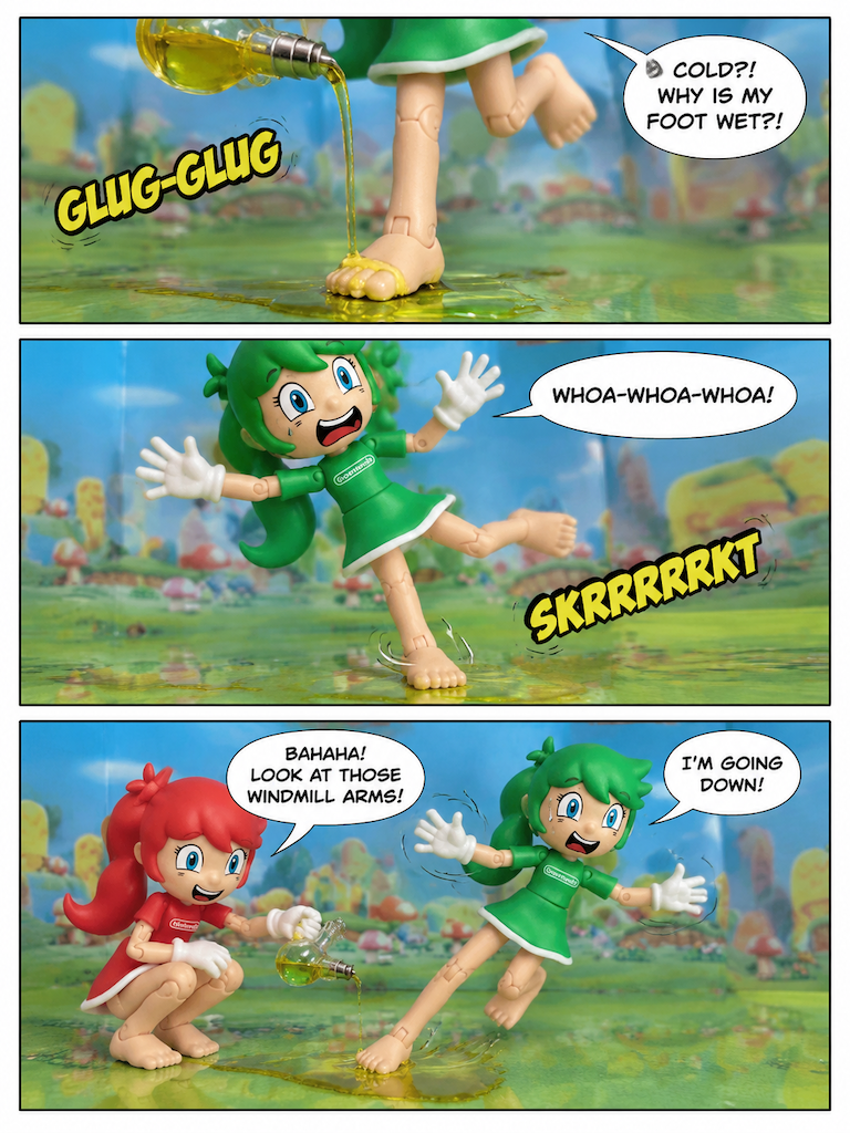 The Olive Oil Slip:Sisterly Rival Prank War part 1 (page 2 of 8)